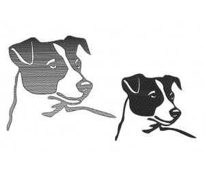 Stickdatei - Jack Russel Silhouette